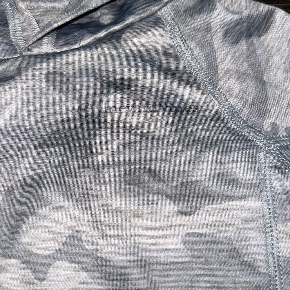 Vineyard Vines Gray Camo Performance Hoodie - Picture 3 of 5